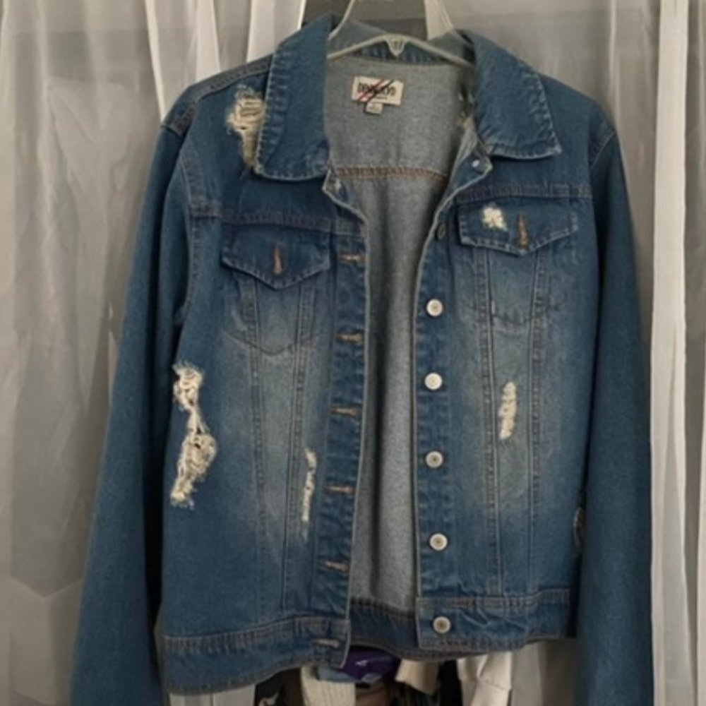 Distressed Jean Jacket